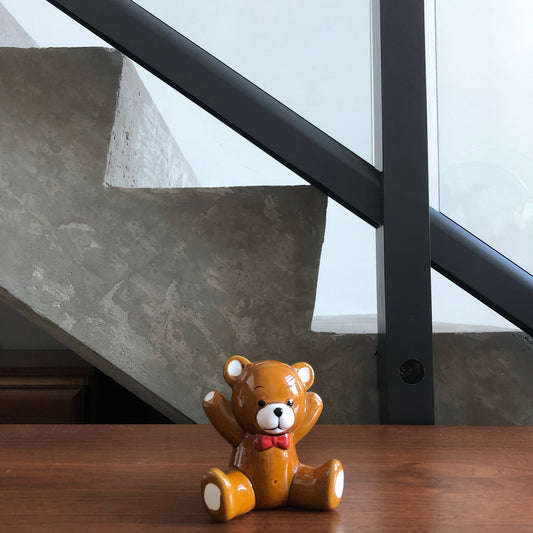 Vintage Japanese Ceramic Bear Wall Decor