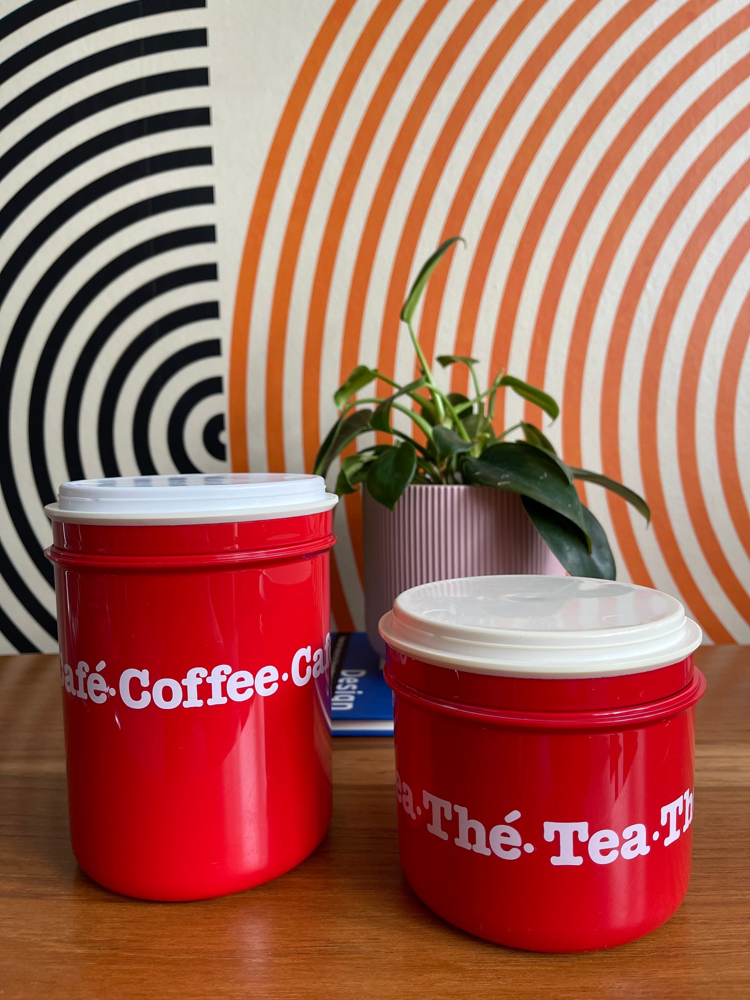 Vintage Rosti Mepal Coffee and Tea Canisters