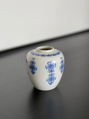 Small Blue and White Ceramic Vase